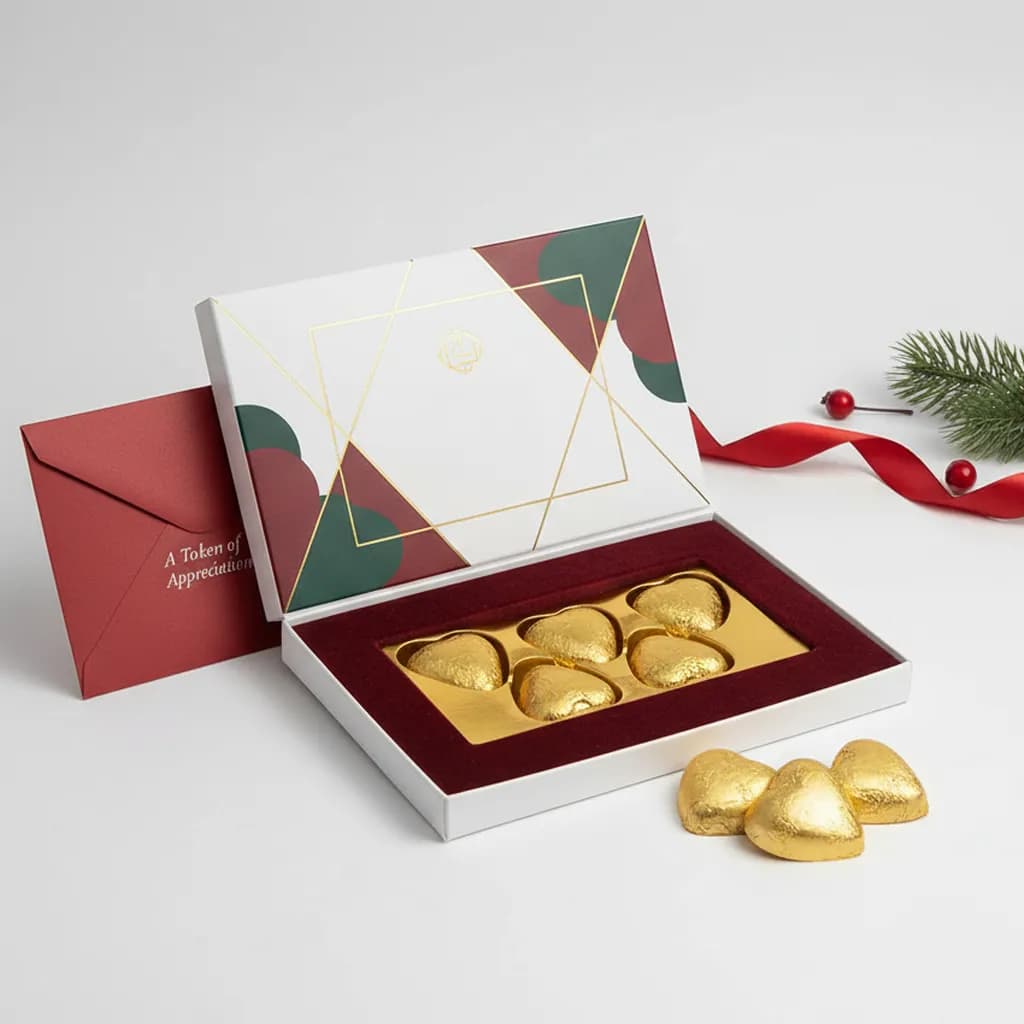 Chocolats de Noël personnalisés et chocolat à imprimer avec logo