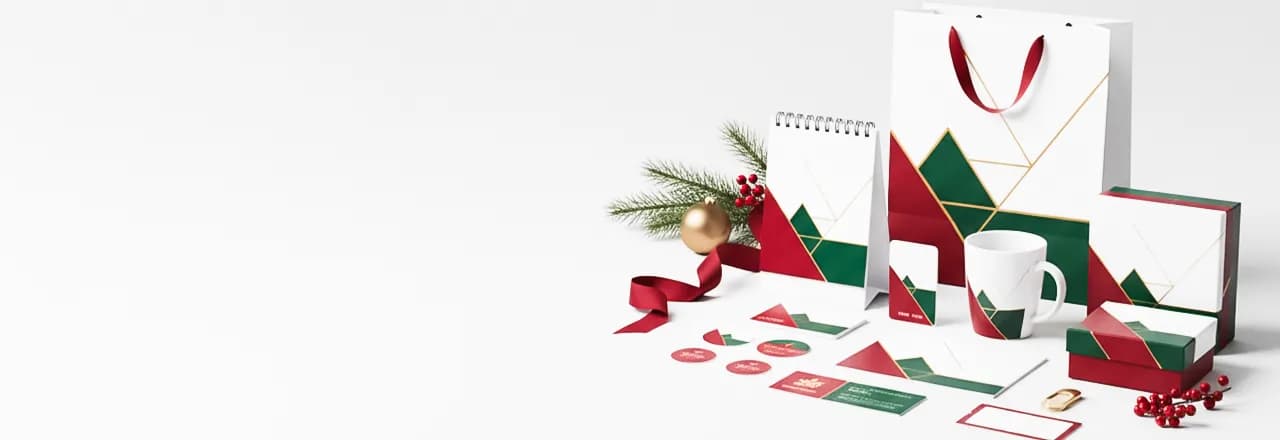 Gepersonaliseerd drukwerk voor Kerst.