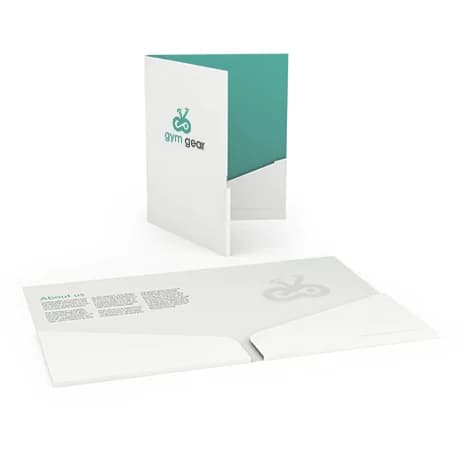 Presentatiemappen met 2 gelijmde insteekvakken voor georganiseerde documentopslag