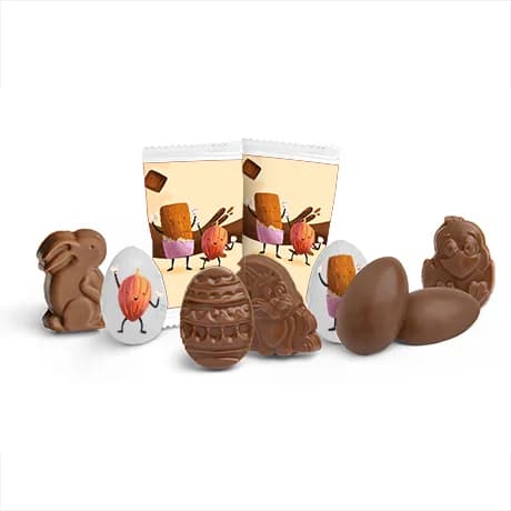 Figurines de Noël en chocolat