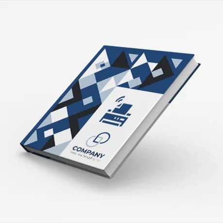Gepersonaliseerd notitieboek met harde kaft en digitale druk