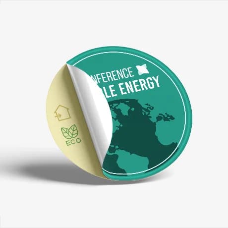 Autocollant écologique personnalisé pour utilisation intérieure
