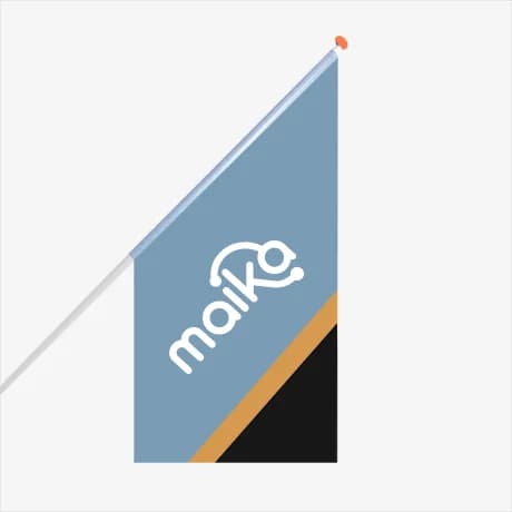 Drapeau de kiosque personnalisé pour une signalétique efficace et visible
