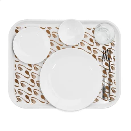 Feuilles de protection pour plateau repas