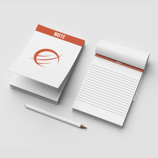 Bloc-notes avec dos carré collé