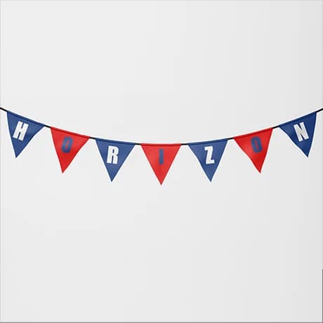 Guirlande de fanion personnalisée pour décoration festive