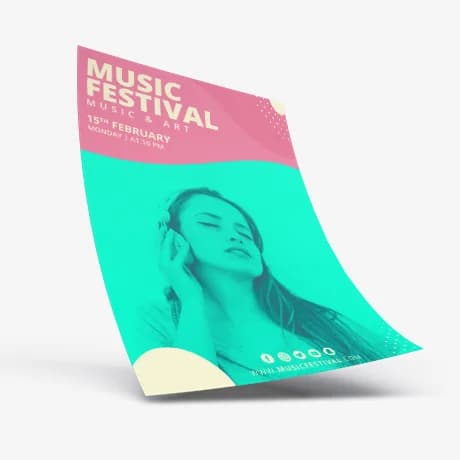 Set van gepersonaliseerde posters met professionele bedrukking