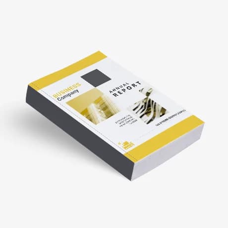 Boek met zachte kaft in digitale druk, gepersonaliseerd