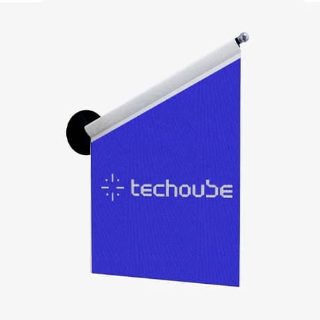 Drapeau de fenêtre personnalisé pour vitrines et promotion