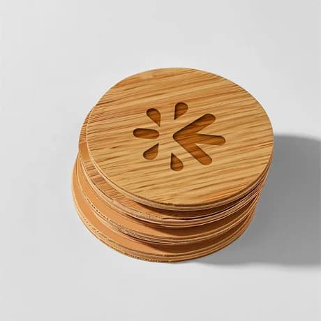 Dessous de verre en bois