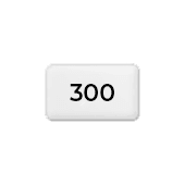 300 g gestreken mat
