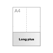 Lang plus-formaat (10,5 x 21 cm)