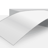 Papier offset 120 g avec film de protection transparent